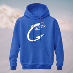 Cotton Made Creative Fish Shaped Hook Print Hoodie