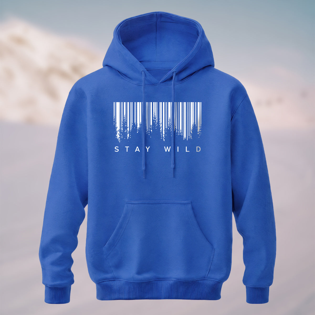 Cotton Made Creative Barcode Print Hoodie