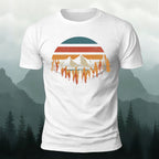 Men's Mountain Forest Deeply Wild Print T-shirt