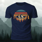 Men's Mountain Forest Deeply Wild Print T-shirt
