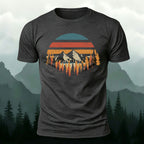 Men's Mountain Forest Deeply Wild Print T-shirt