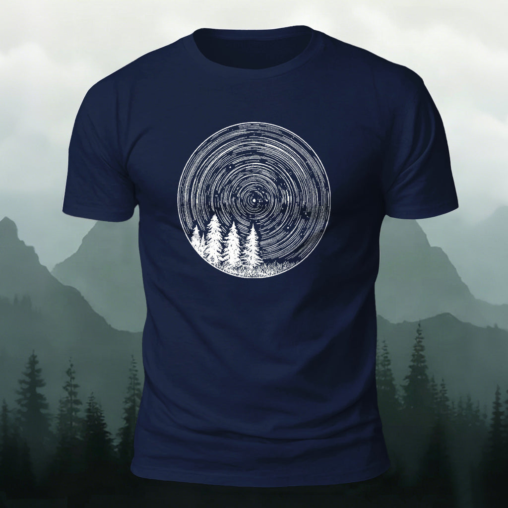 Enchanted Forest Print Combed Cotton Casual T-Shirt
