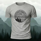Enchanted Forest Print Combed Cotton Casual T-Shirt
