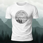Enchanted Forest Print Combed Cotton Casual T-Shirt