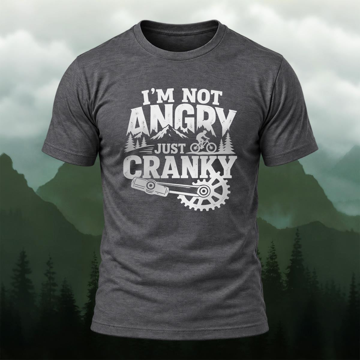 Casual Humorous Cranky Cycling Cotton T-Shirt