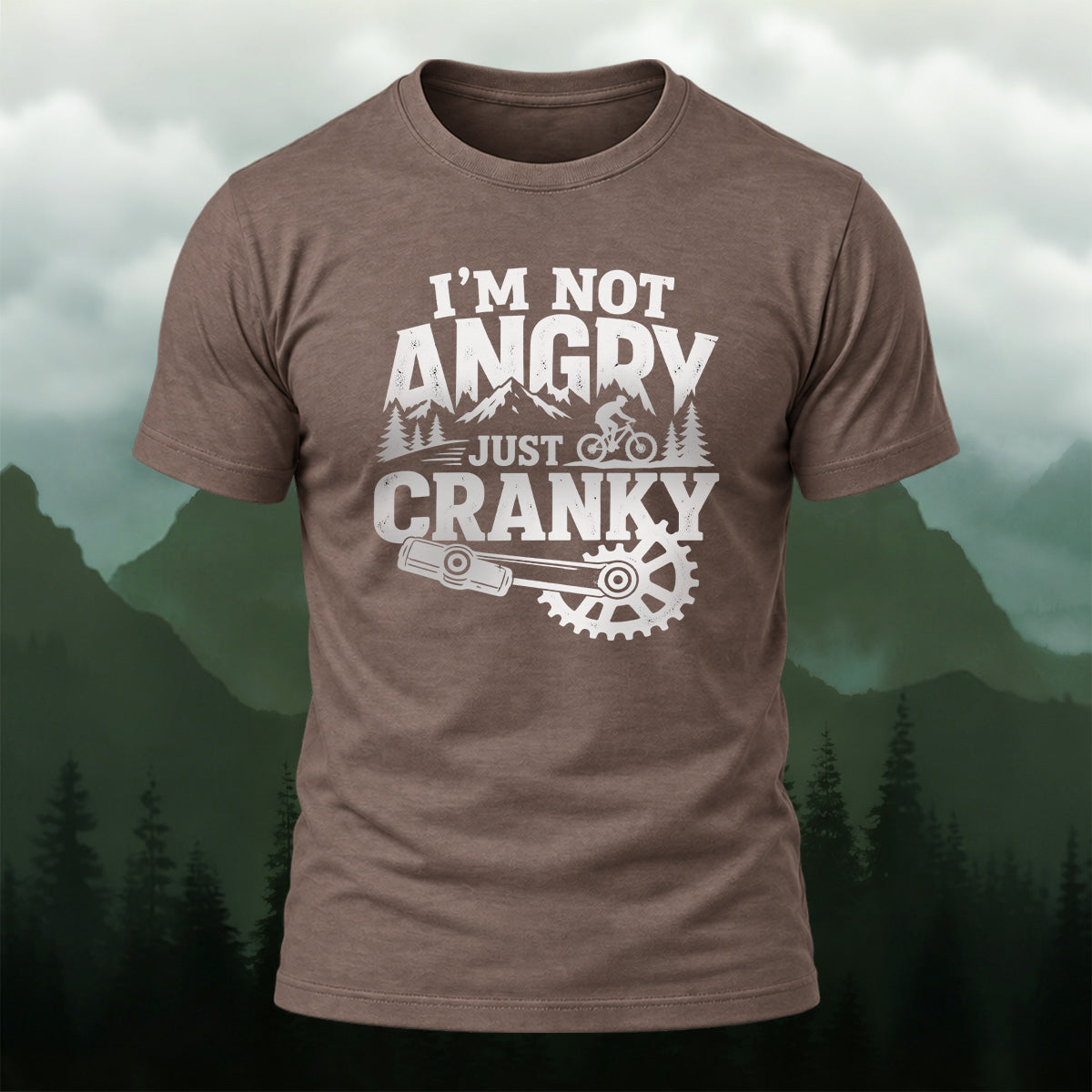 Casual Humorous Cranky Cycling Cotton T-Shirt