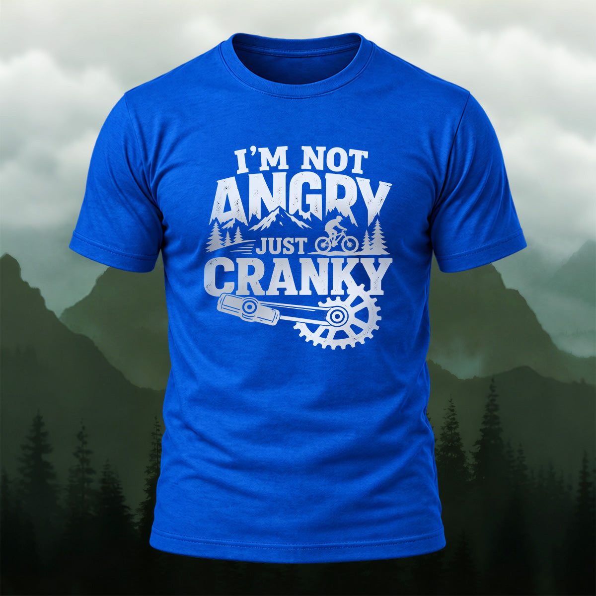 Casual Humorous Cranky Cycling Cotton T-Shirt