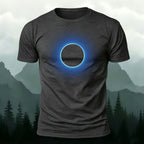 DTG Glowing Circle Print Minimalist Breathable T-shirt