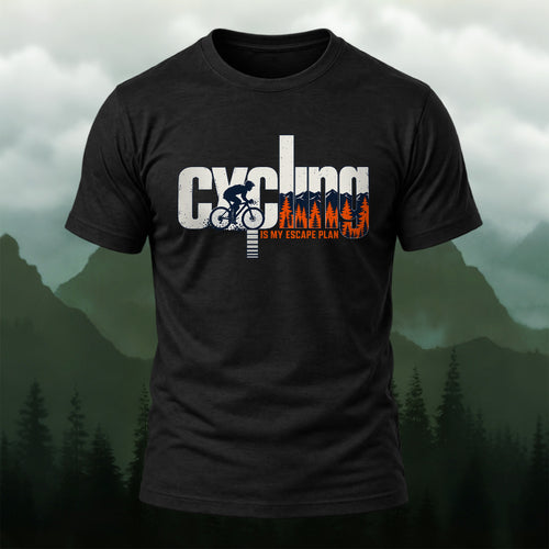 Casual Outdoor Cycling Slogan Cotton T-Shirt