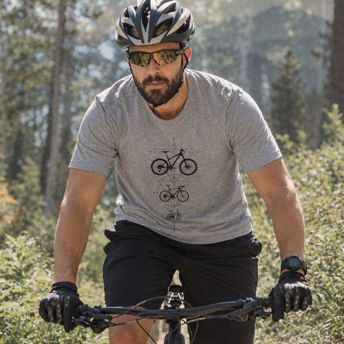 DTG Bicycle Geometry Premium Cotton T-Shirt