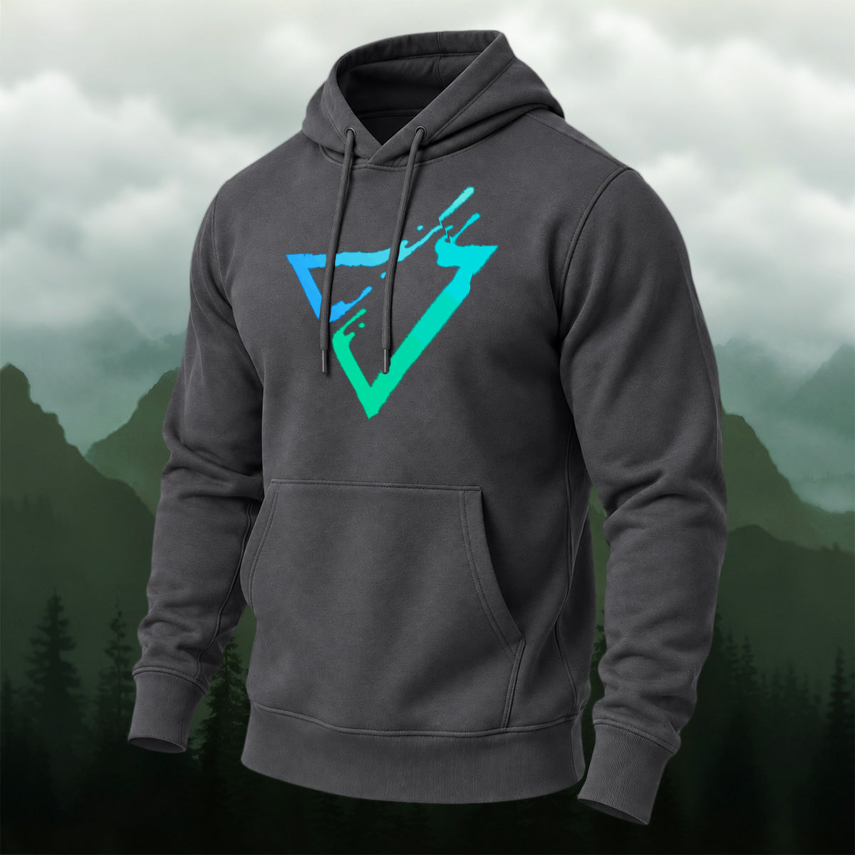 Cotton Made Modern Geometric Triangle Hoodie