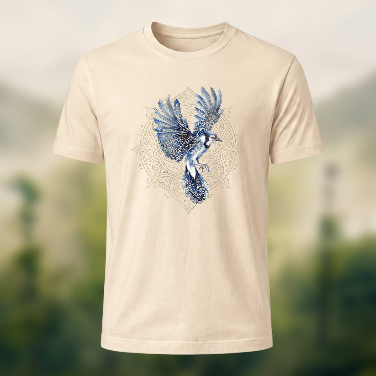 Celtic Totem Print Casual Premium Cotton T-Shirt