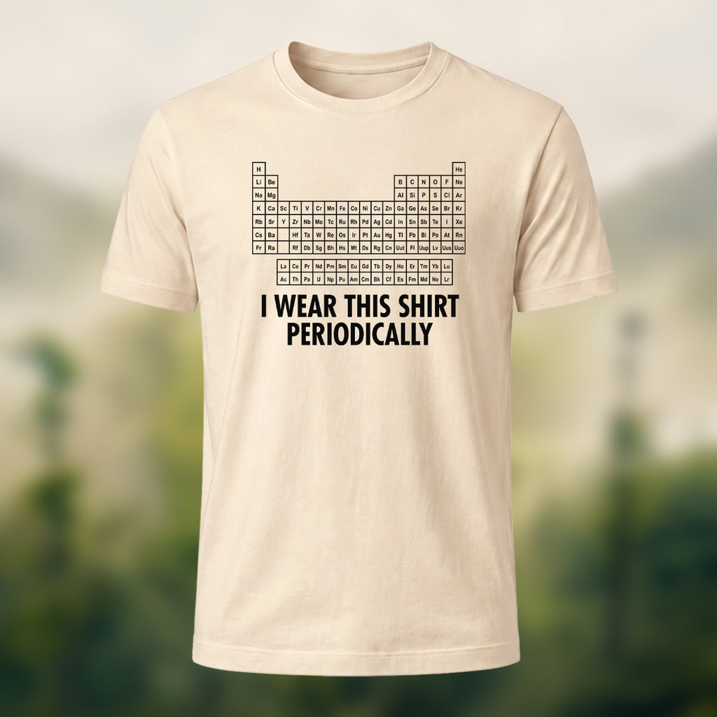 Periodic Table Print Casual Soft Cotton T-Shirt