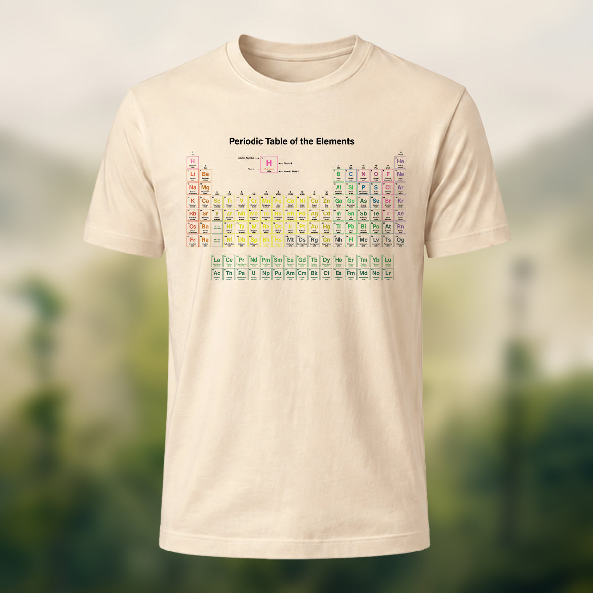 Magic Periodic Table Print Casual Cotton T-Shirt