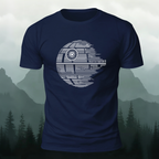 Creative Earth Print Casual 100% Cotton T-Shirt