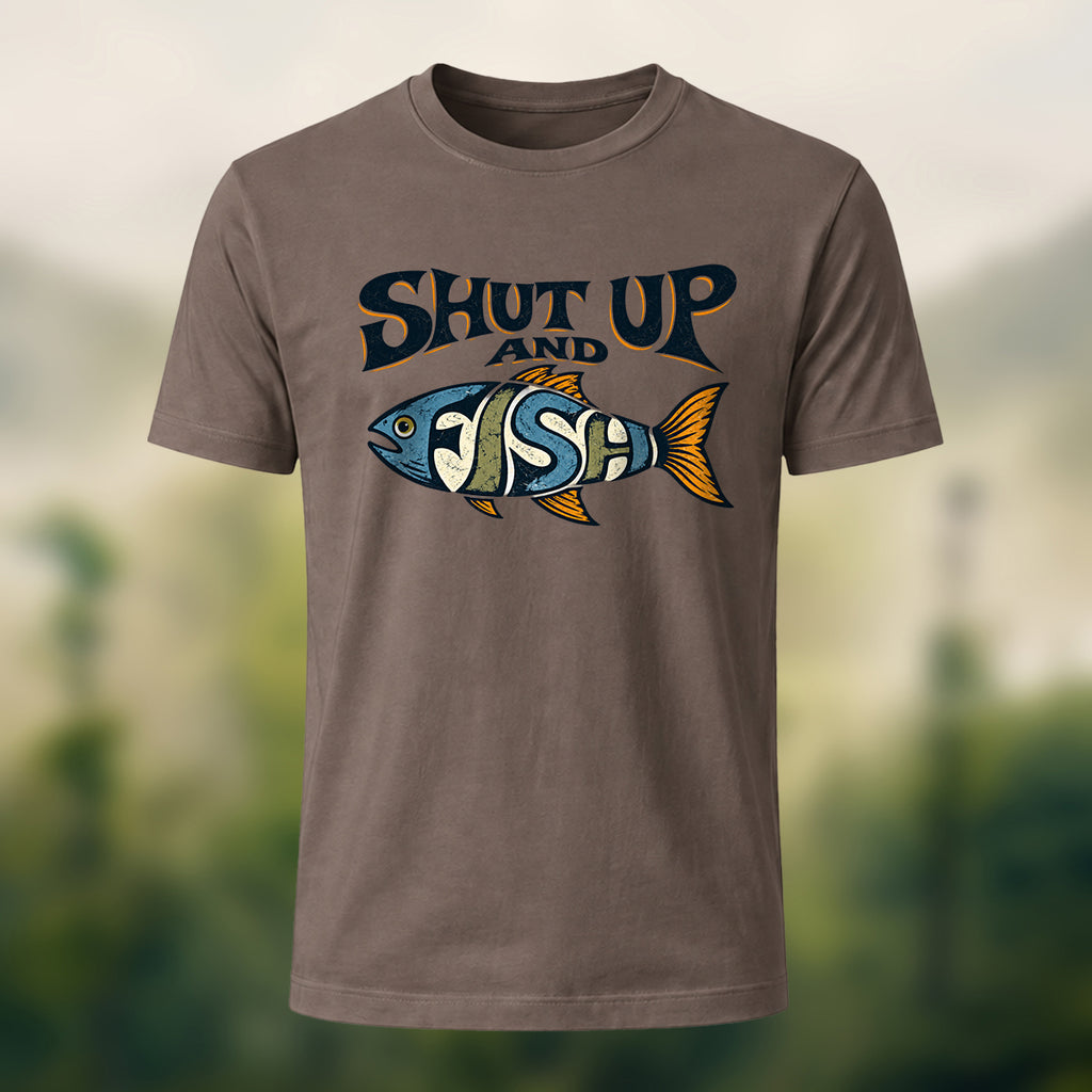 Vintage Fishing Humor Soft Cotton T-Shirt