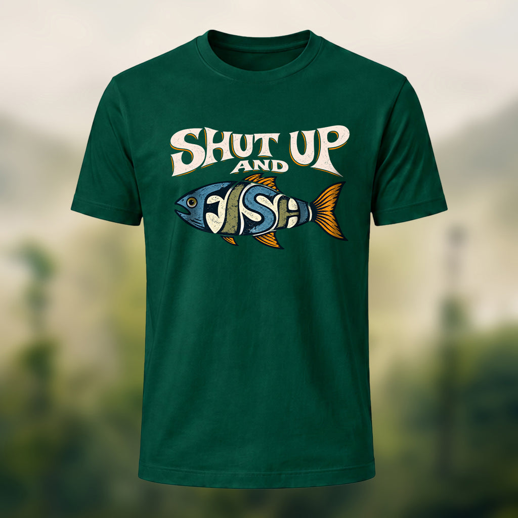 Vintage Fishing Humor Soft Cotton T-Shirt