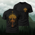 Artistic Geometric Tree Premium Cotton T-Shirt