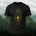 Minimal Lunar Phase Combed Cotton T-Shirt