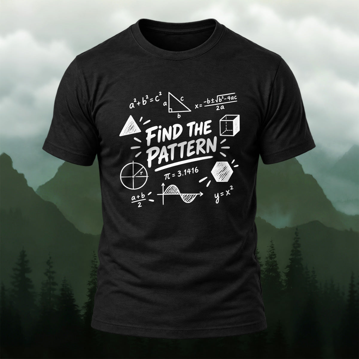 Clean Mathematical Equations Cotton T-Shirt