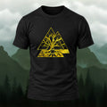 Golden Layered Triangle Soft Cotton T-Shirt