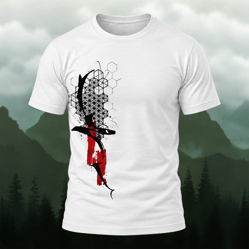 Abstract Geometric Print Soft Cotton T-Shirt