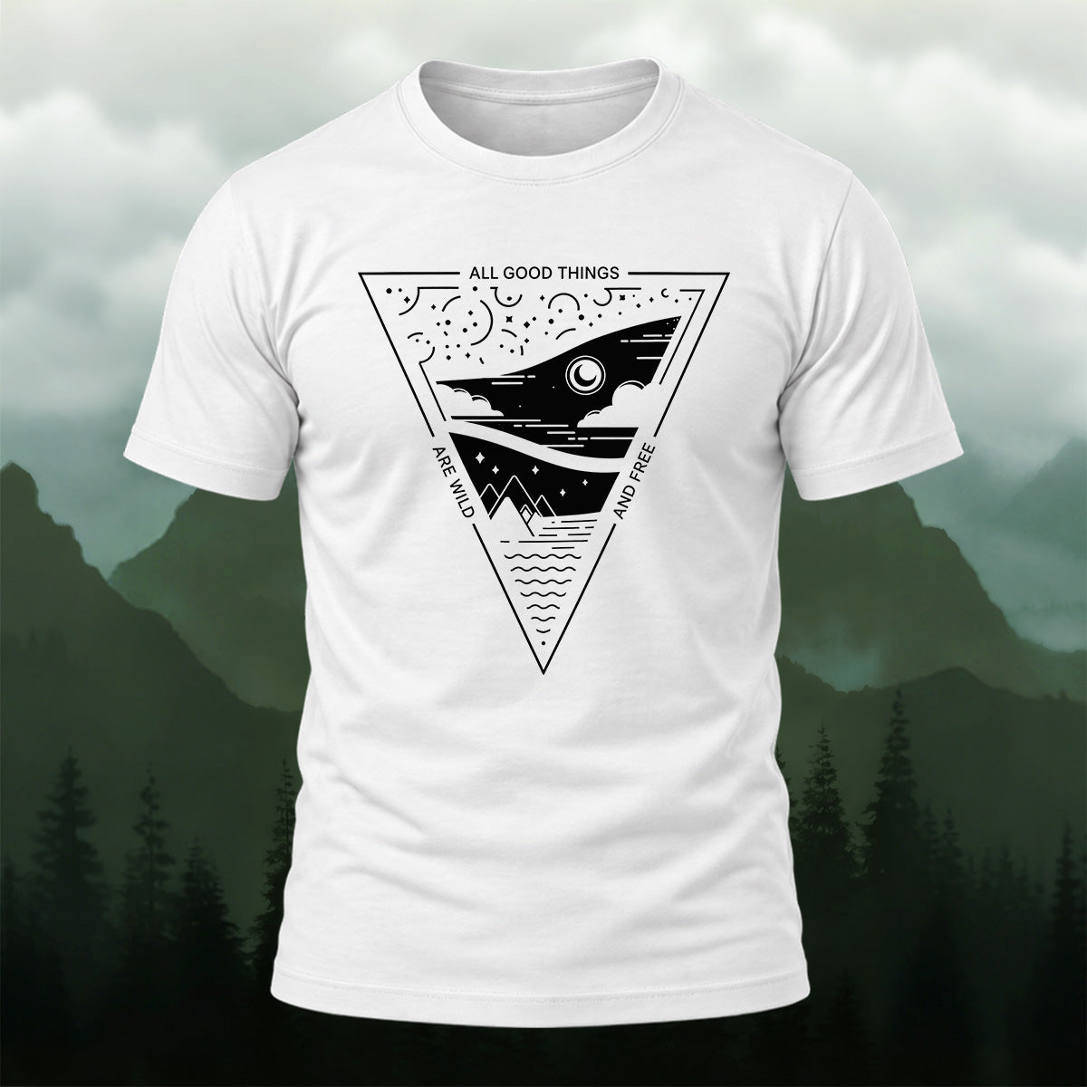 Abstract Shark Premium Cotton T-Shirt