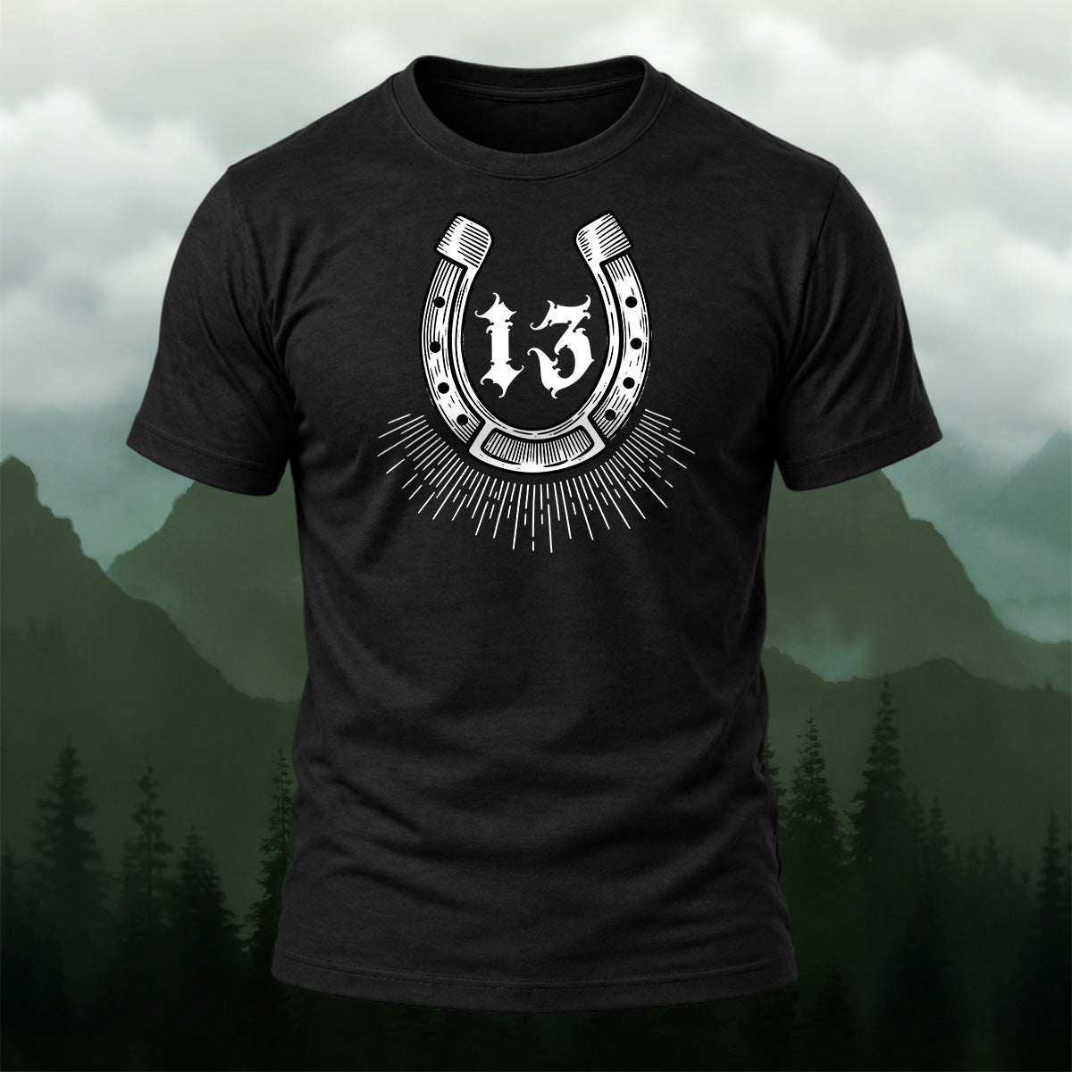 Vintage Western Horseshoe Soft Cotton T-Shirt