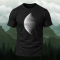 Modern Geometric Curve Premium Cotton T-Shirt