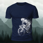 Creative Cycling Silhouette Combed Cotton Outdoor Tee