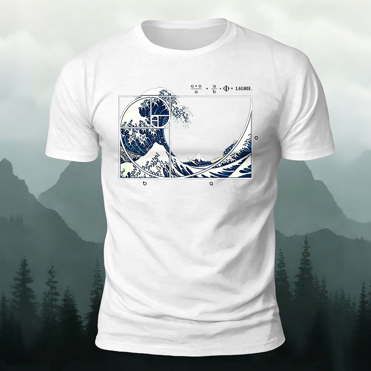 Creative Geometric Illustration Print Casual Cotton Tee
