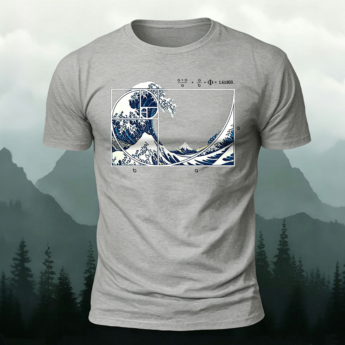 Creative Geometric Illustration Print Casual Cotton Tee