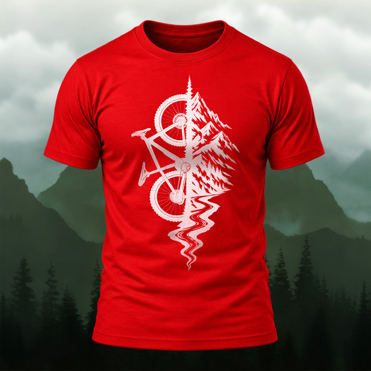 Creative Outdoor Mountain Bike Soft Cotton T-Shirt
