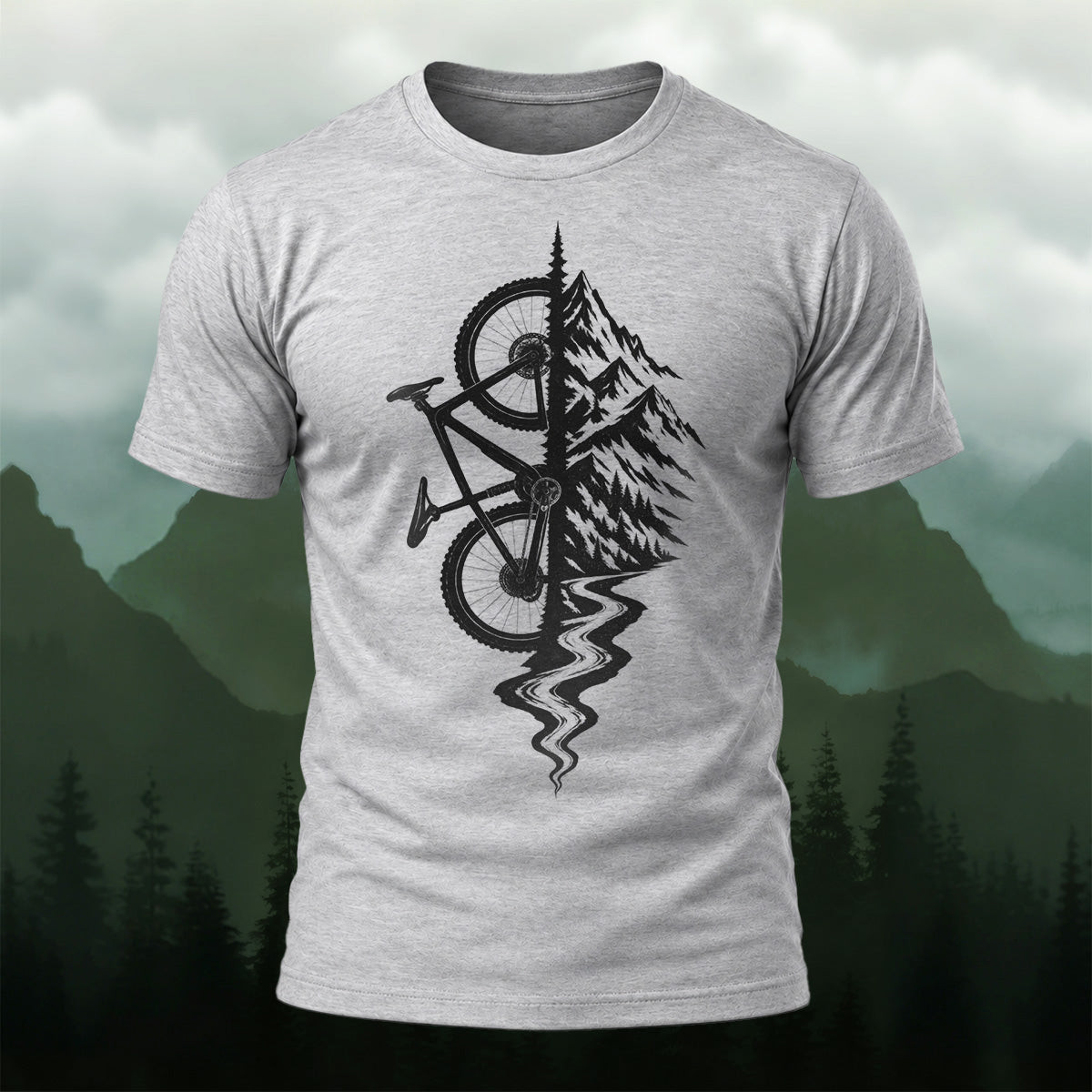 Creative Outdoor Mountain Bike Soft Cotton T-Shirt