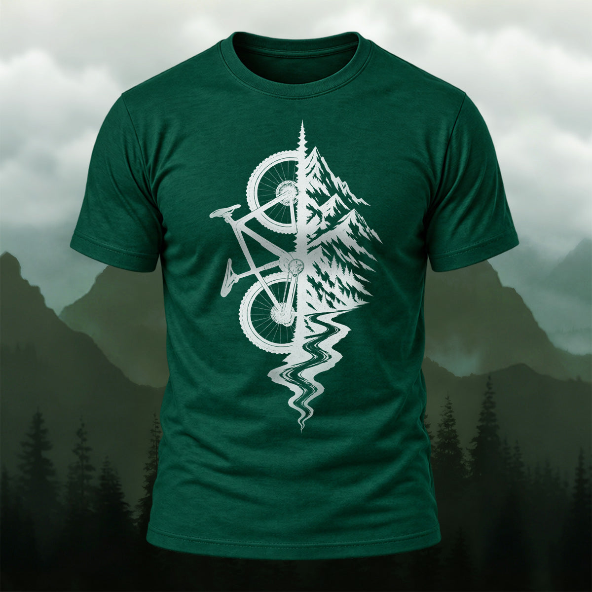 Creative Outdoor Mountain Bike Soft Cotton T-Shirt