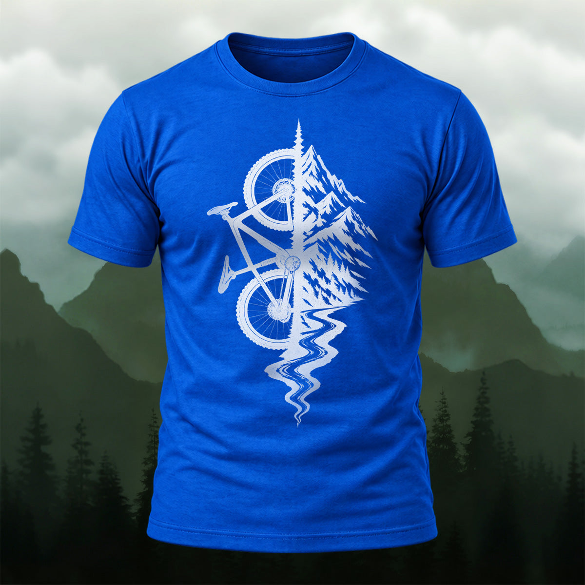 Creative Outdoor Mountain Bike Soft Cotton T-Shirt