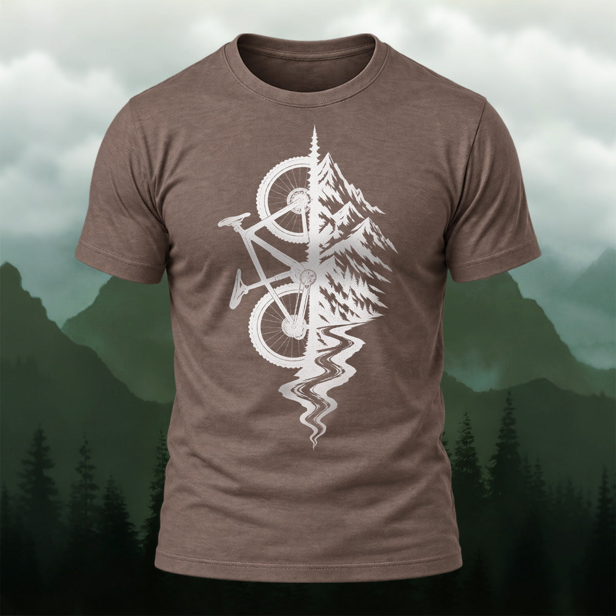 Creative Outdoor Mountain Bike Soft Cotton T-Shirt