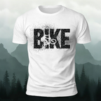 BIKE Letter Print 100% Cotton Casual T-Shirt