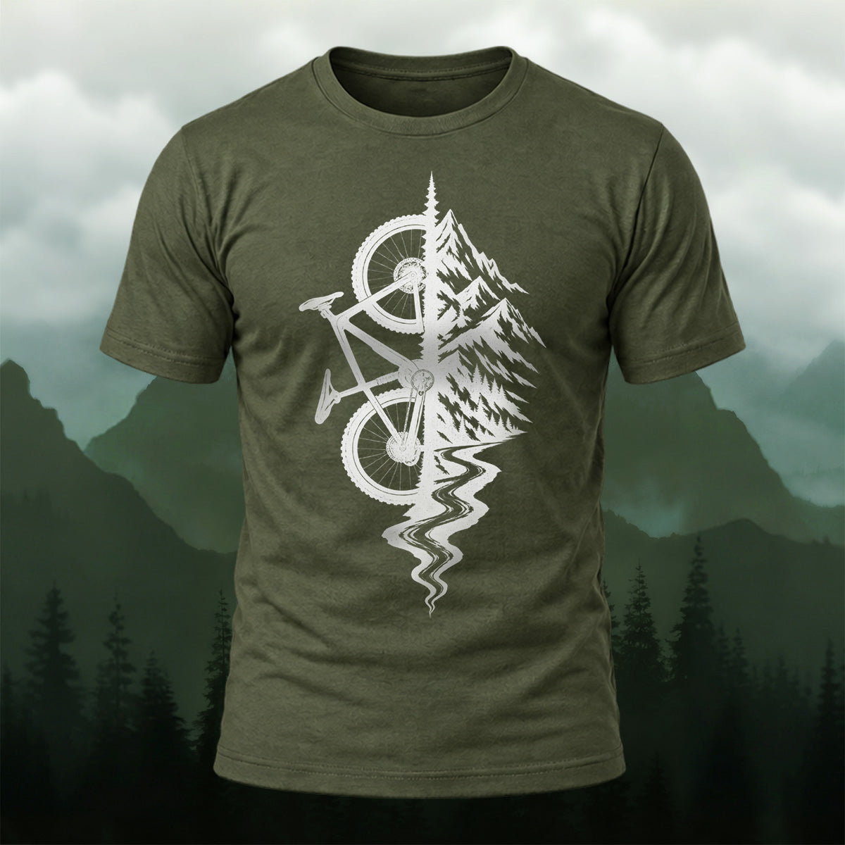Creative Outdoor Mountain Bike Soft Cotton T-Shirt