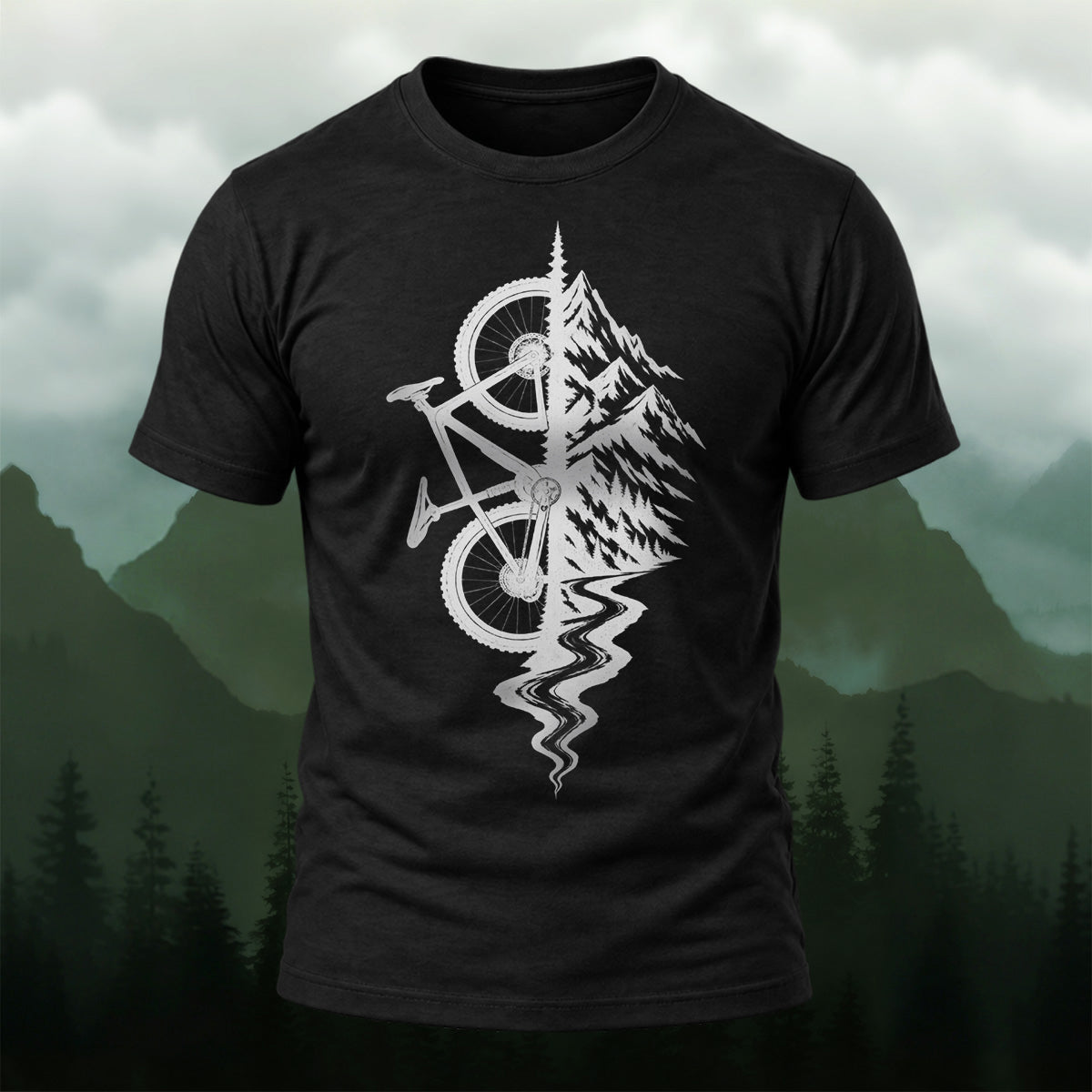 Creative Outdoor Mountain Bike Soft Cotton T-Shirt