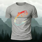 Creative Colorful Fish Hook Casual Cotton T-Shirt