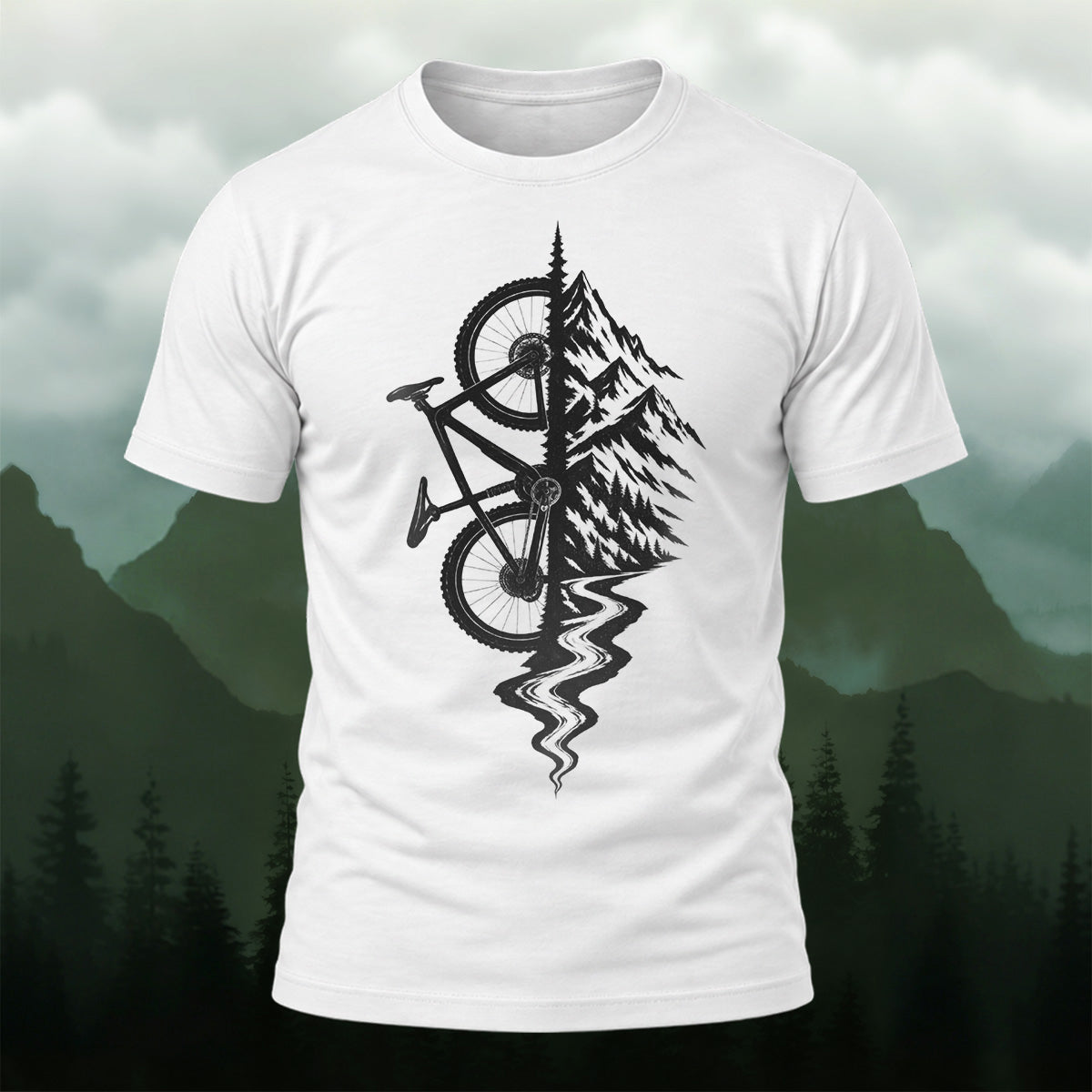 Creative Outdoor Mountain Bike Soft Cotton T-Shirt