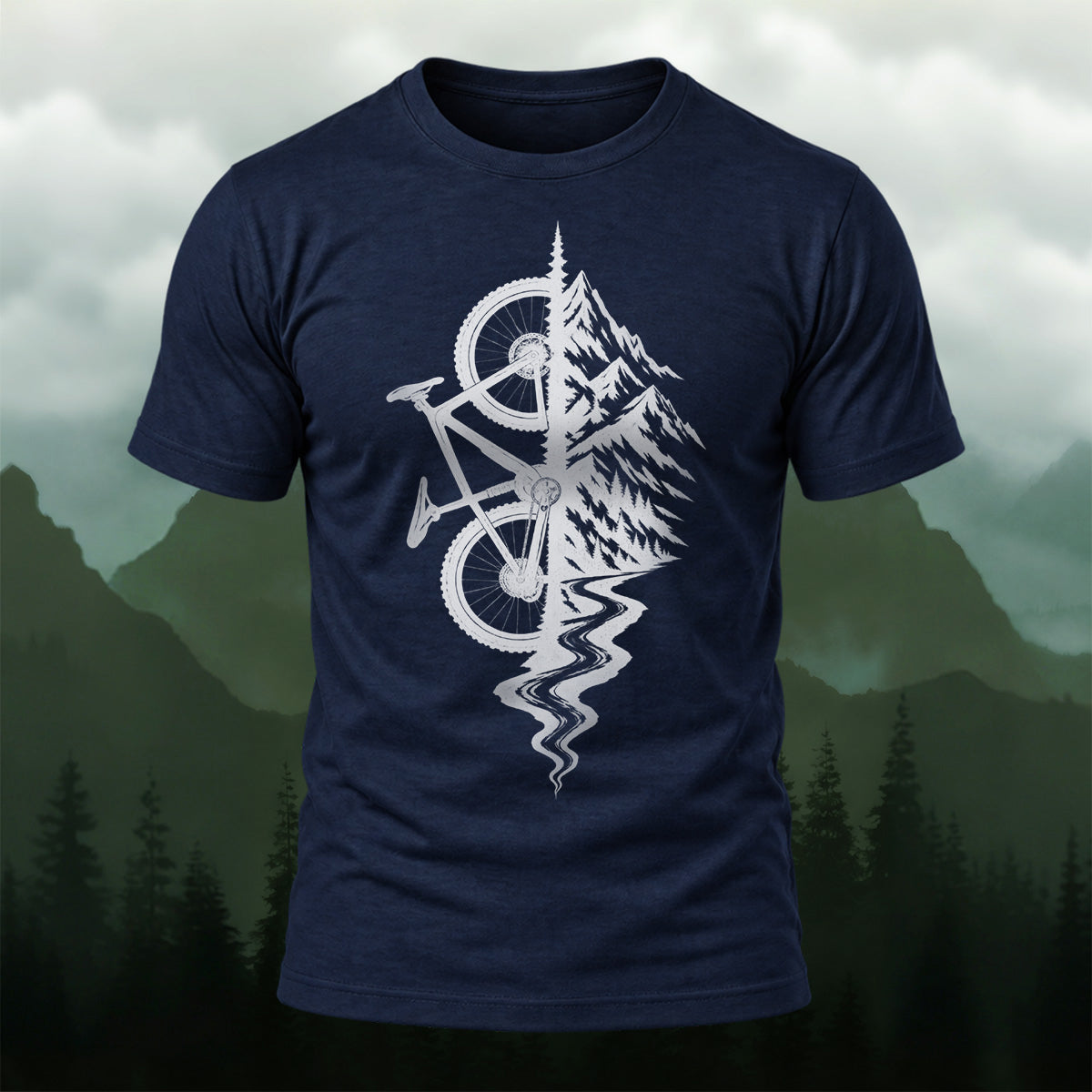 Creative Outdoor Mountain Bike Soft Cotton T-Shirt