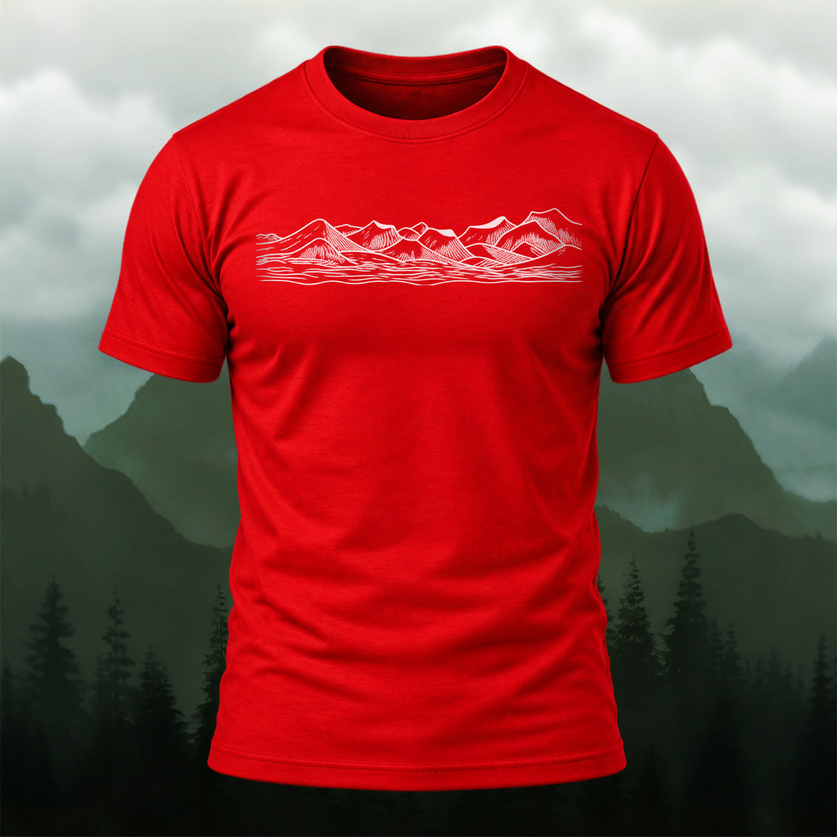 Natural Mountain Adventure Premium Cotton T-Shirt