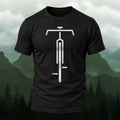 Clean Bicycle Print Soft Cotton T-Shirt