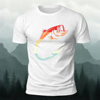 Creative Colorful Fish Hook Casual Cotton T-Shirt