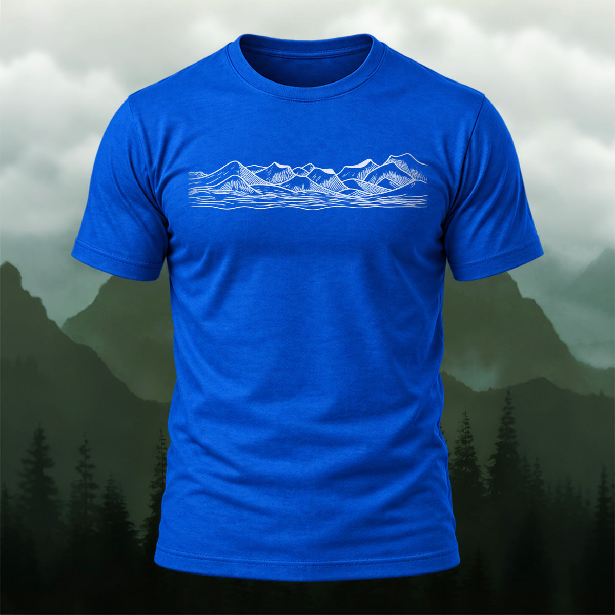 Natural Mountain Adventure Premium Cotton T-Shirt