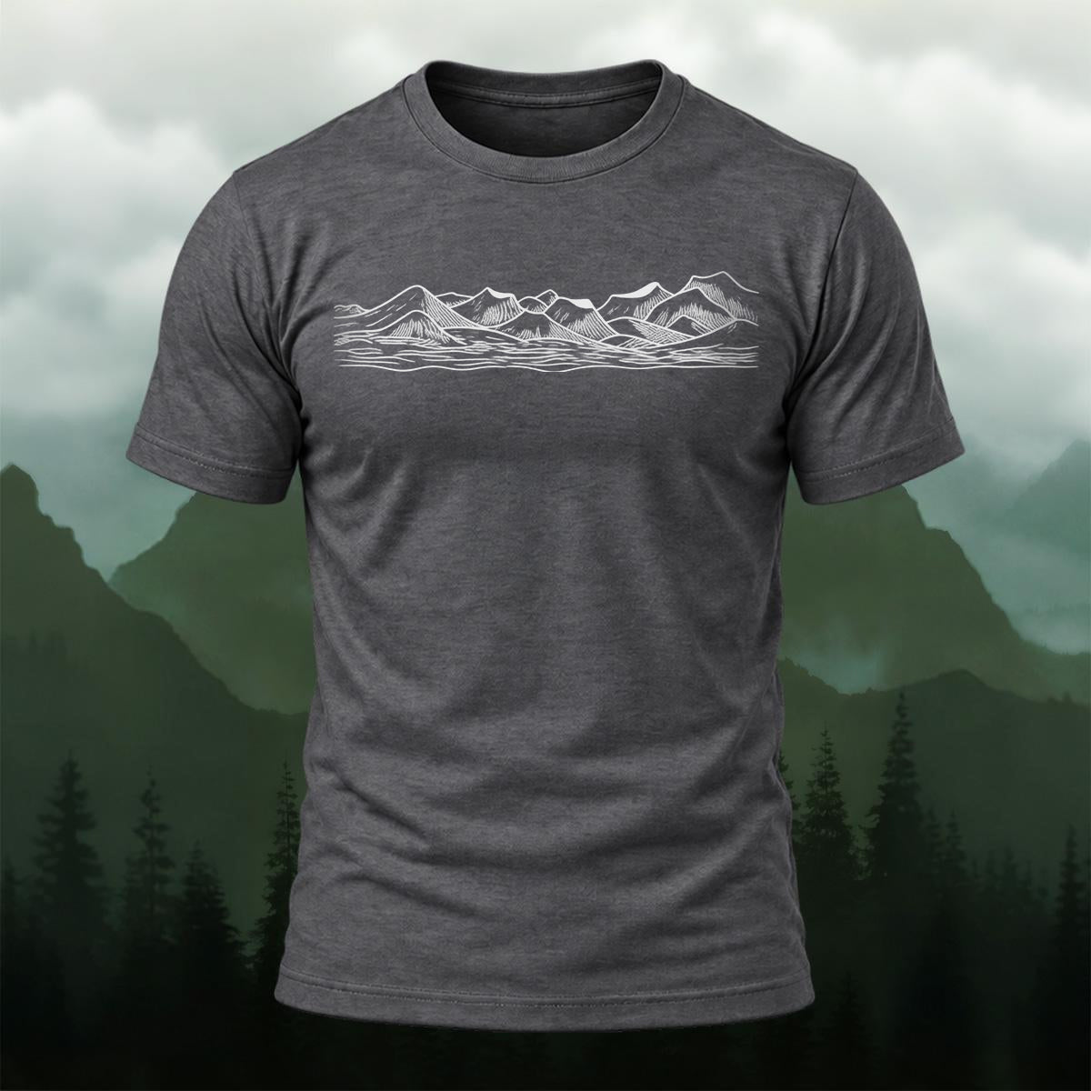 Natural Mountain Adventure Premium Cotton T-Shirt