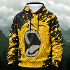 Bold Surreal Mouth Artistic Hoodie