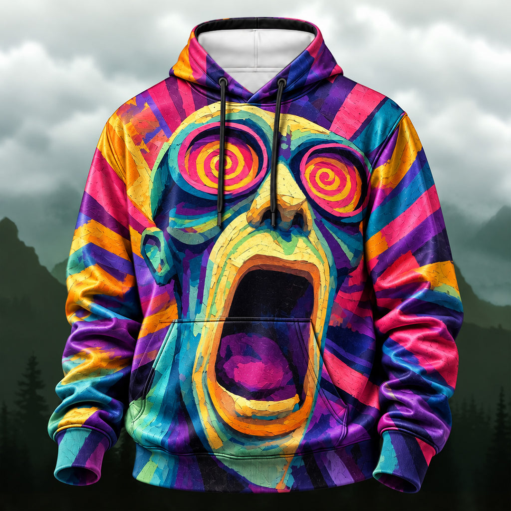 Vibrant Surreal Expression Artistic Hoodie